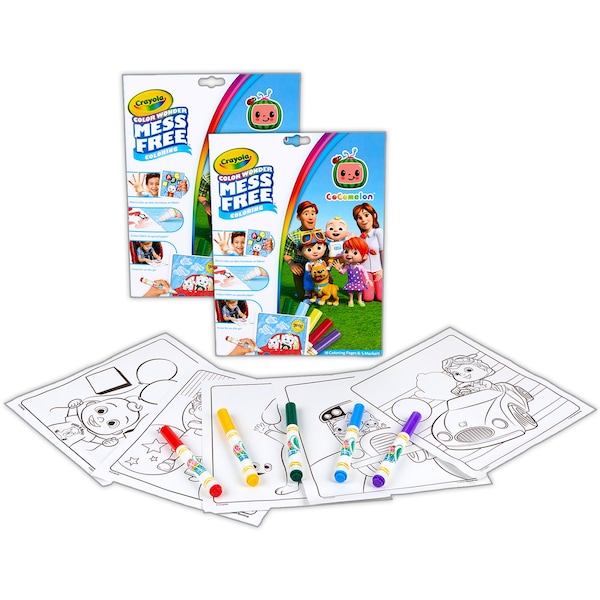 Color Wonder Coloring Pad & Markers, Cocomelon, 2PK